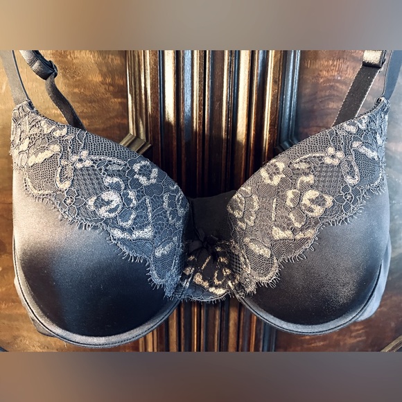 Ambrielle demi bra , push up, underwire .  38C.  Steel gray.  Excellent. - Picture 3 of 9